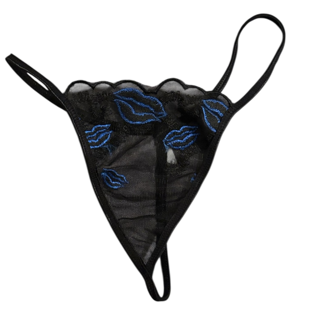 Women's Black Lace g string thing Small NEW without tags